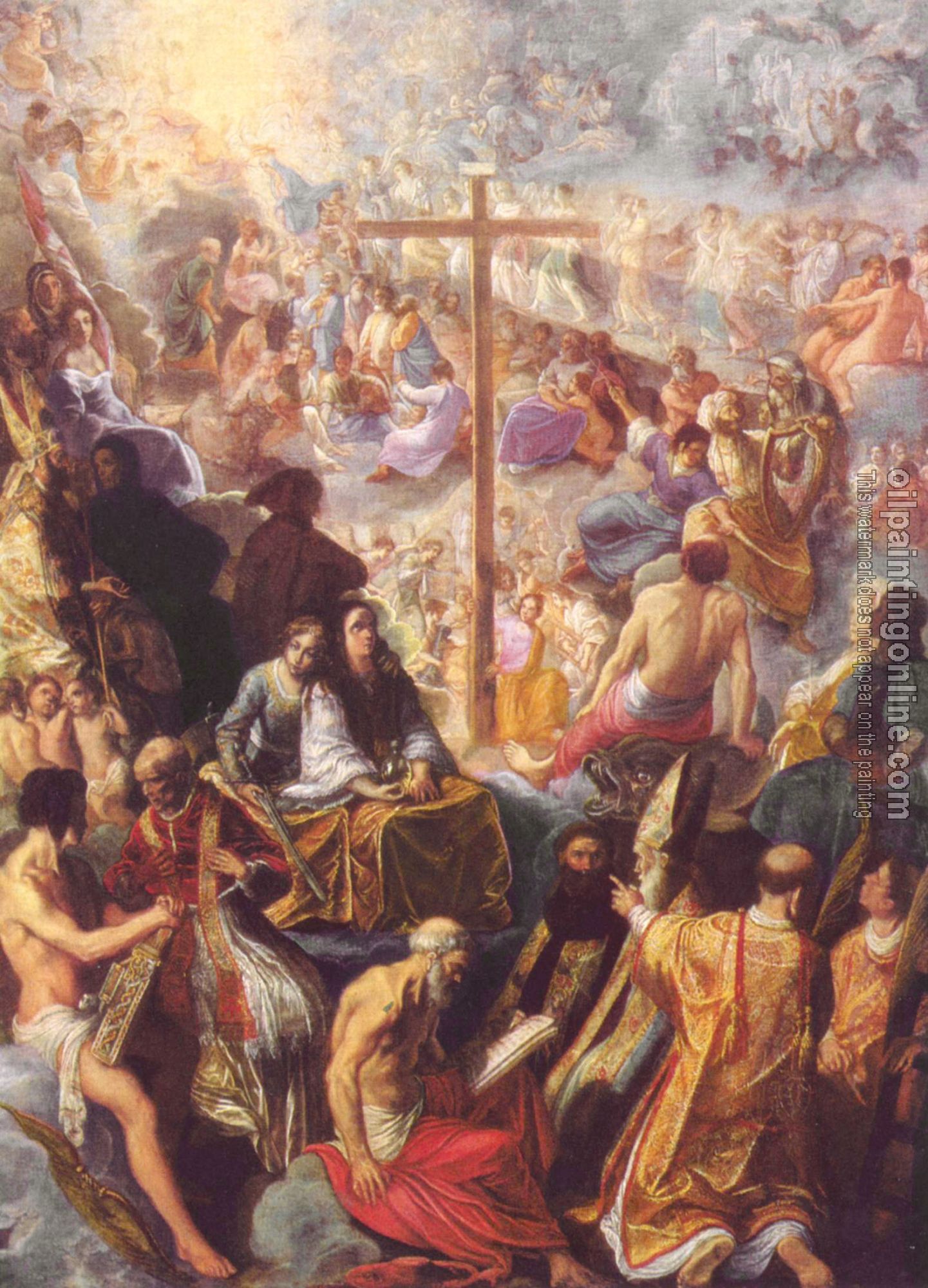 Adam Elsheimer - The Exaltation of the Cross from the Frankfurt Tabernacle
